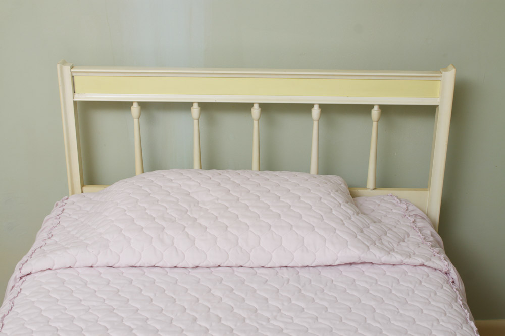 Painted Wood Twin Bed Frame