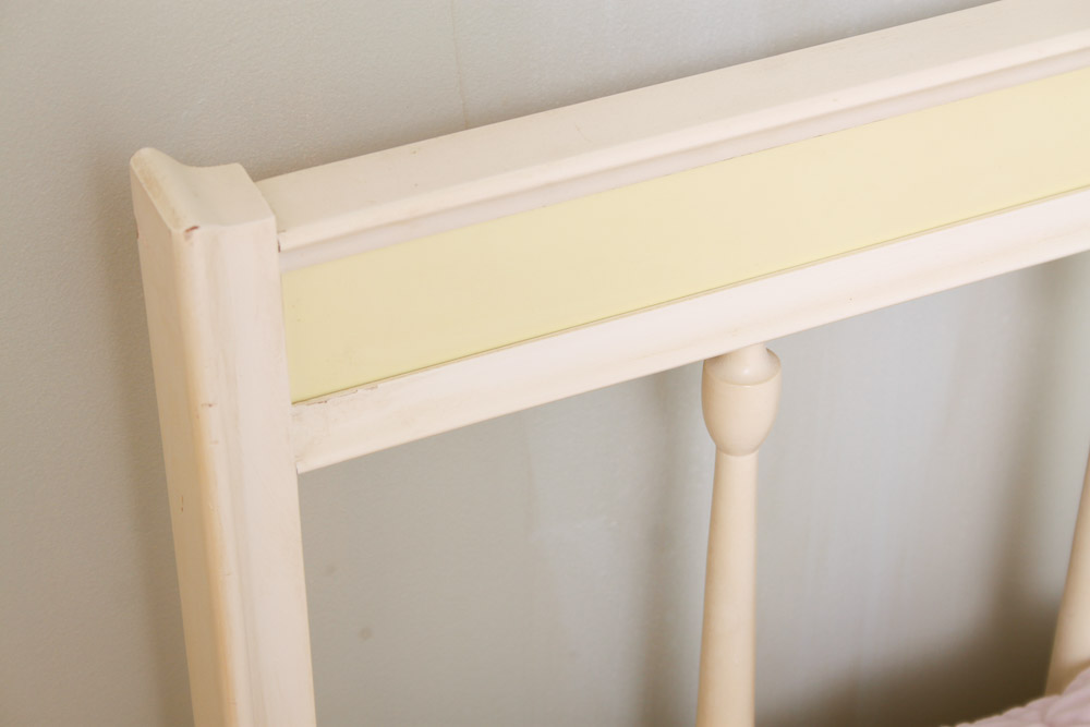 Painted Wood Twin Bed Frame