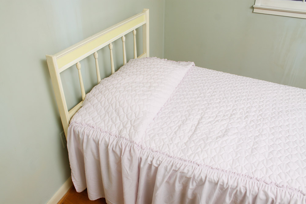 Painted Wood Twin Bed Frame