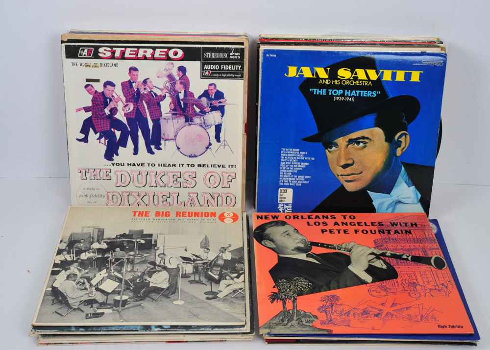 Collection of Dixieland, Swing and Big Band Jazz Records
