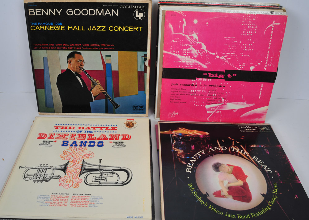 Collection of Dixieland, Swing and Big Band Jazz Records