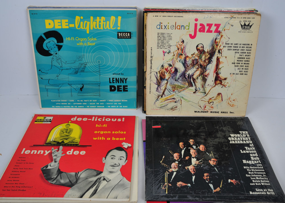 Collection of Dixieland, Swing and Big Band Jazz Records