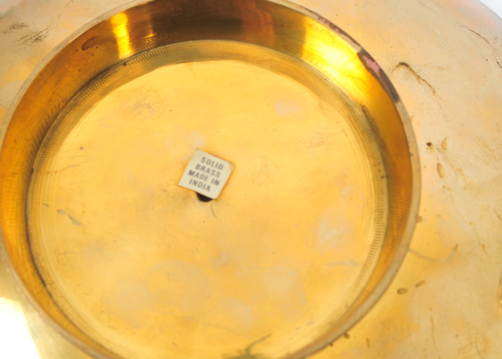 Brass and Enamel Bowl