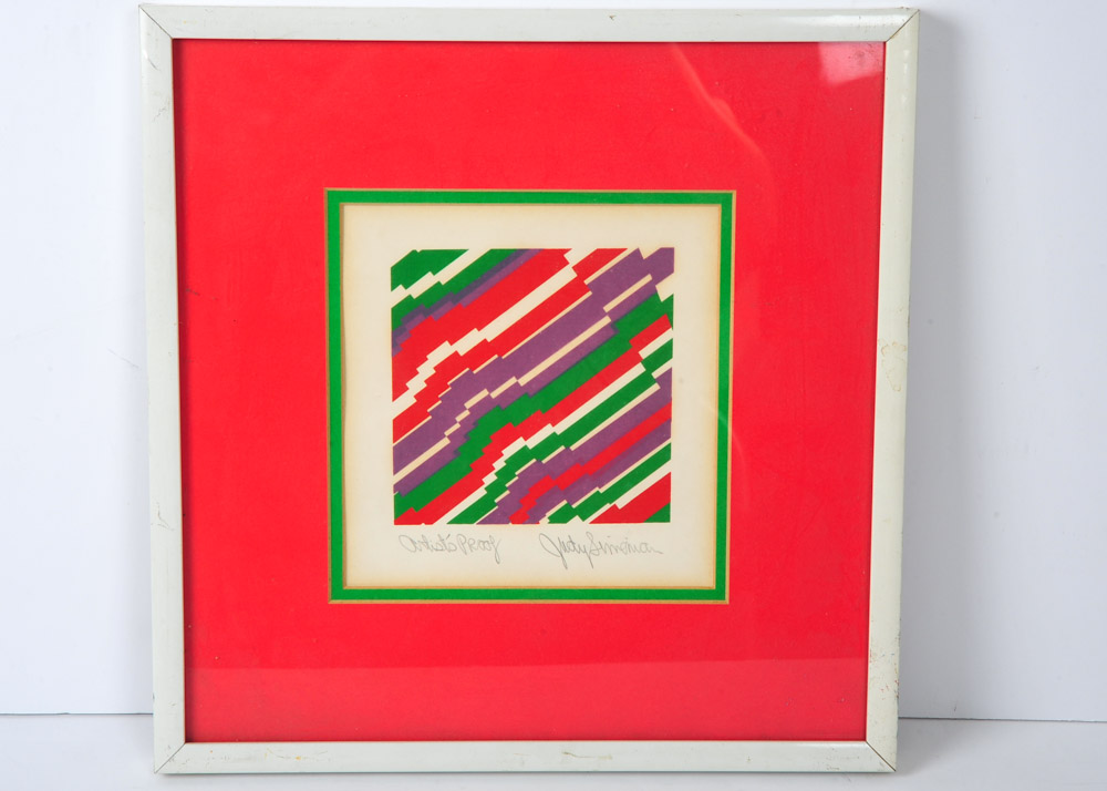 Original Signed Colored Lithograph