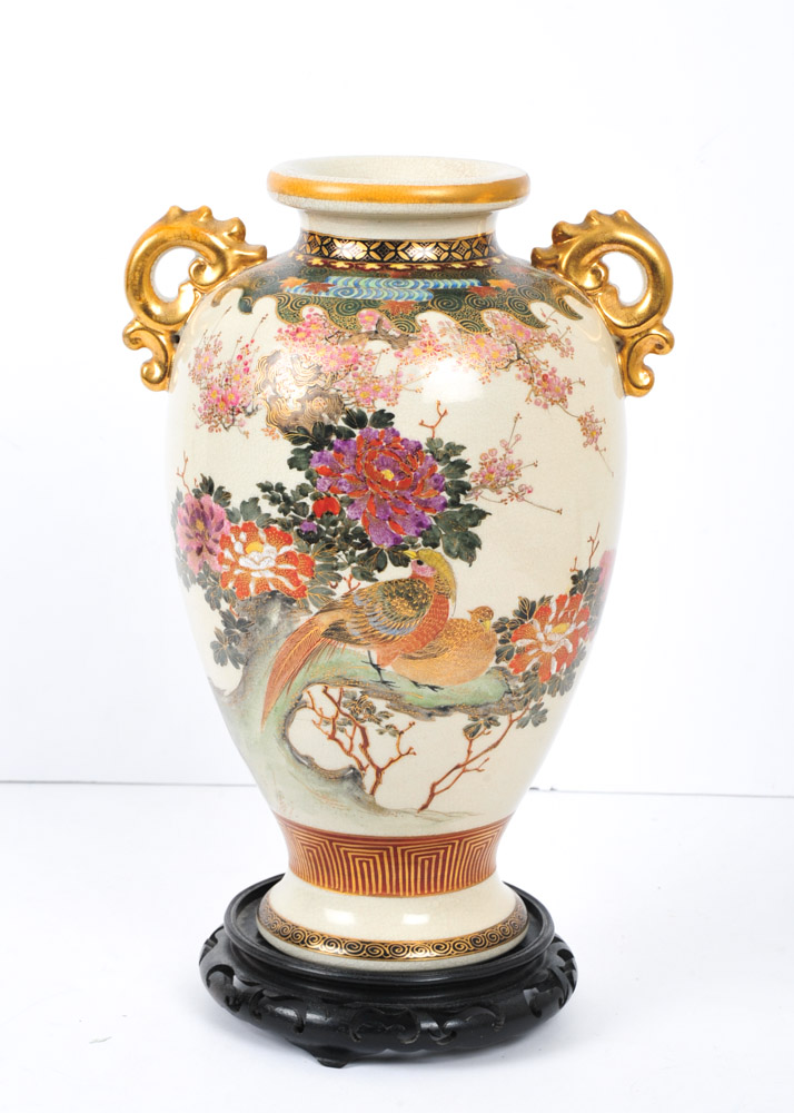 Japanese Vase with Stand