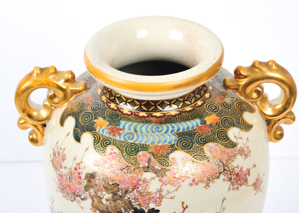 Japanese Vase with Stand