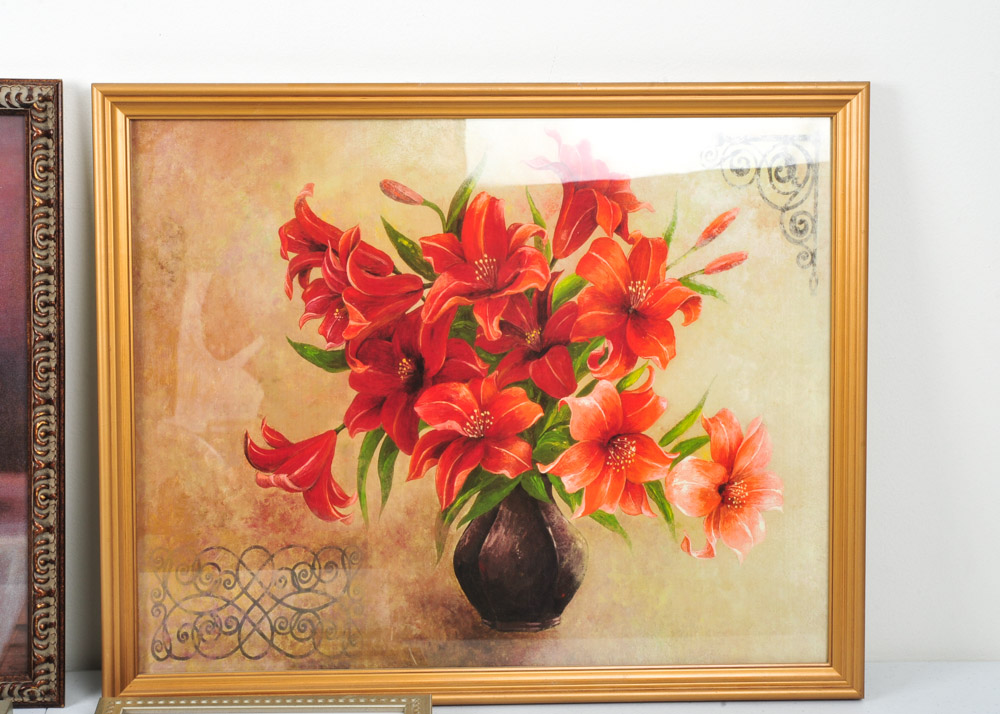 Grouping of Framed Offset Lithographs