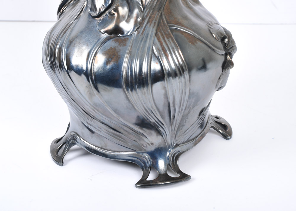 Pair of WMF Art Nouveau Style Figural Vases