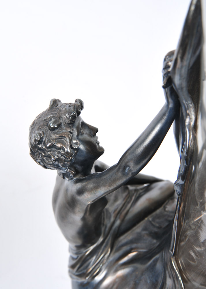 Pair of WMF Art Nouveau Style Figural Vases