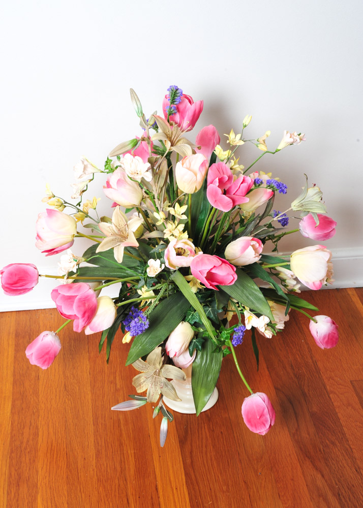 Assortment of Faux Flower Arrangements