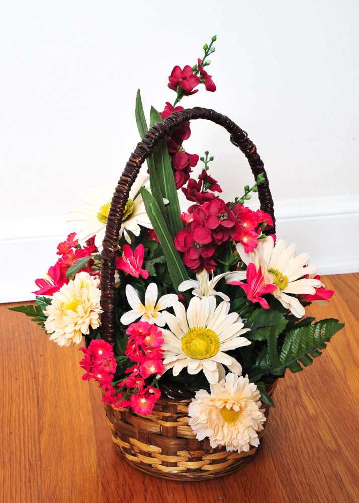 Assortment of Faux Flower Arrangements