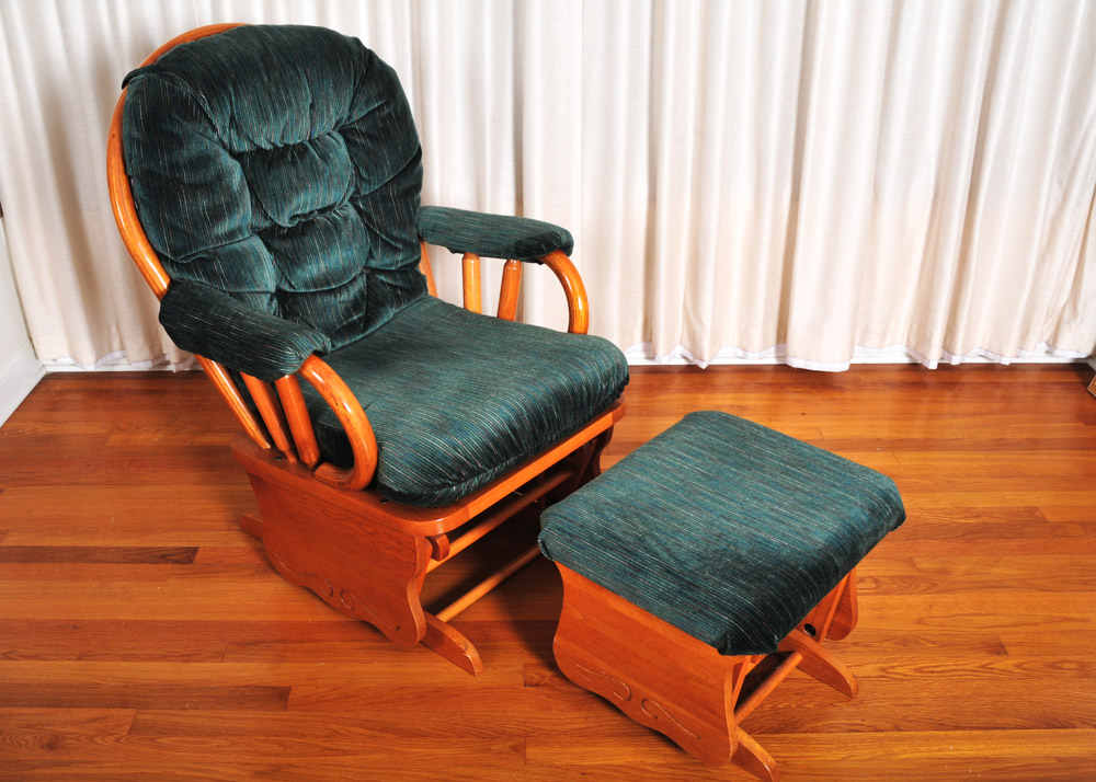 Wood Glider Rocking Chair
