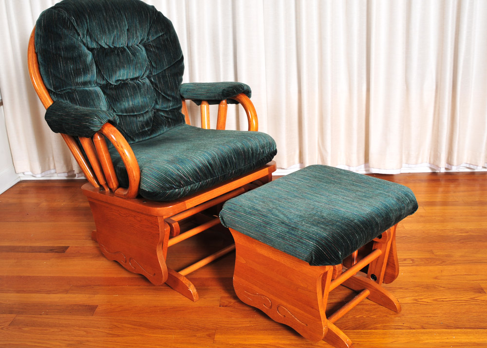 Wood Glider Rocking Chair