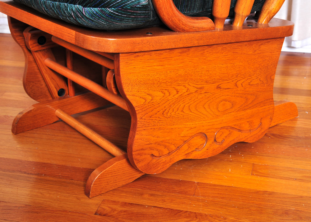 Wood Glider Rocking Chair