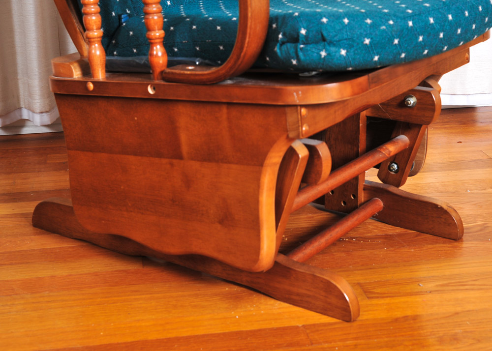 Wood Gliding Rocking Chair