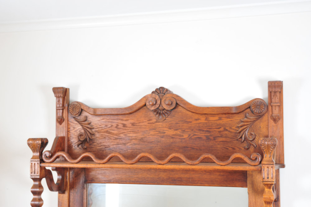 Antique Oak Victorian Sideboard