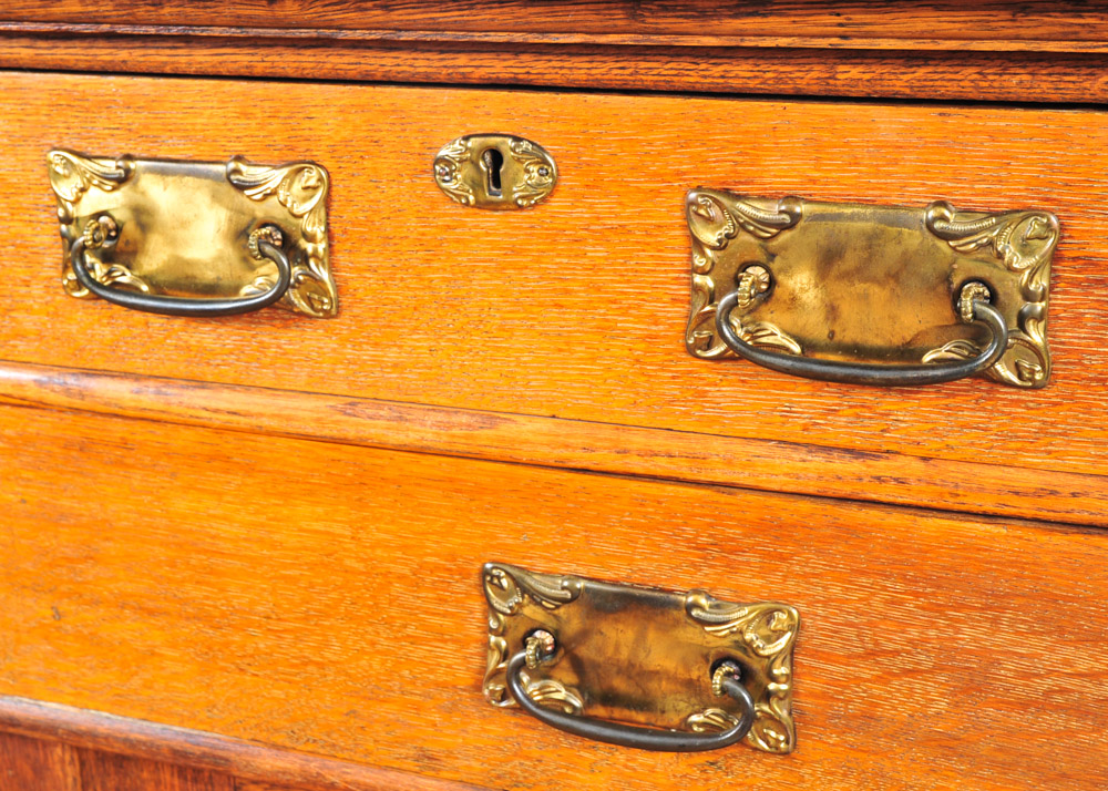 Antique Oak Victorian Sideboard