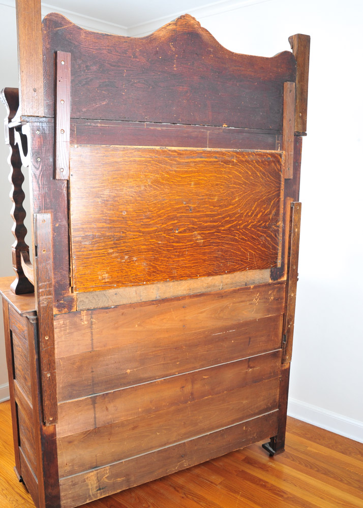 Antique Oak Victorian Sideboard