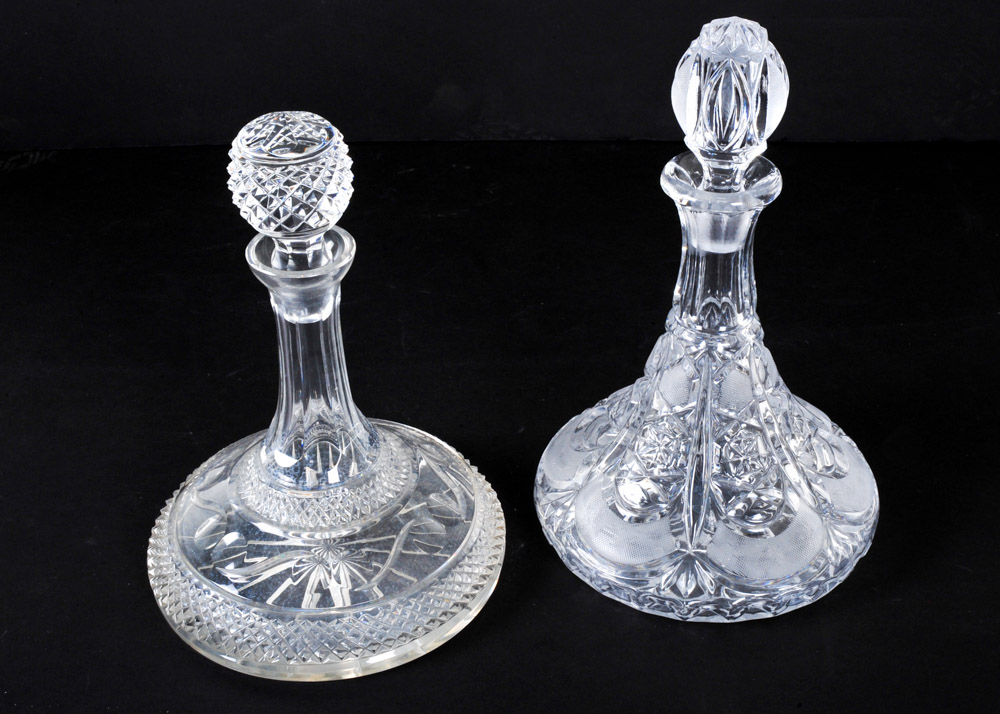 Pair of Glass Decanters