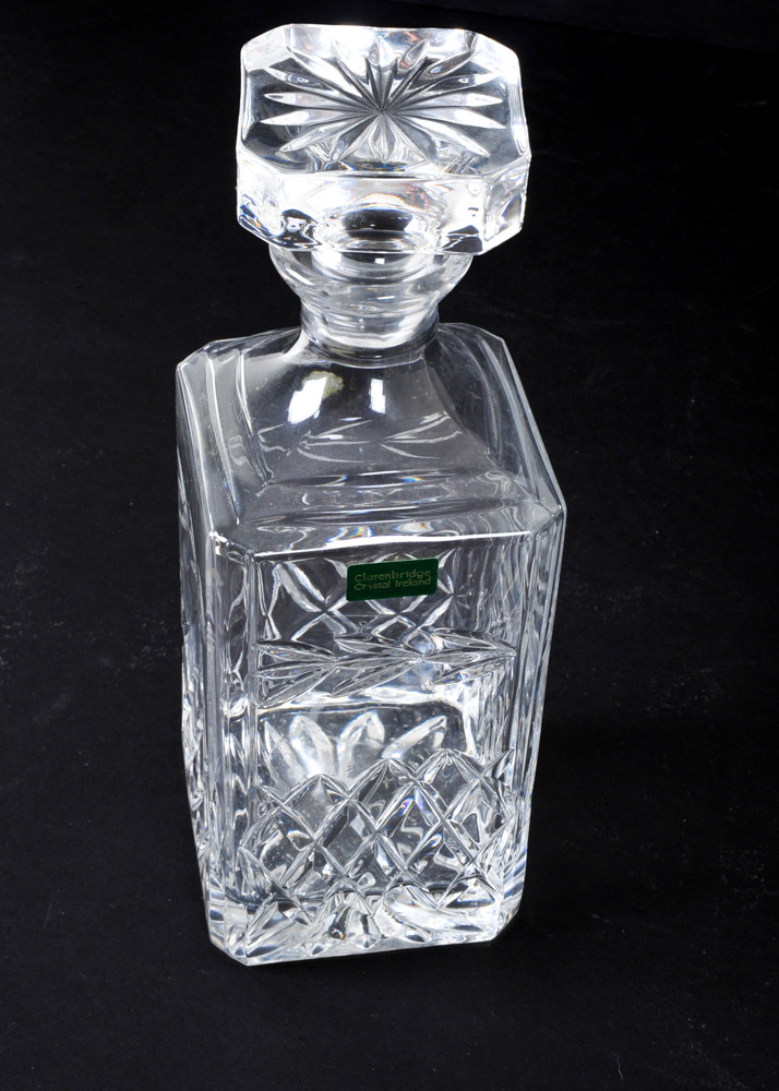 Pair of Square Decanters