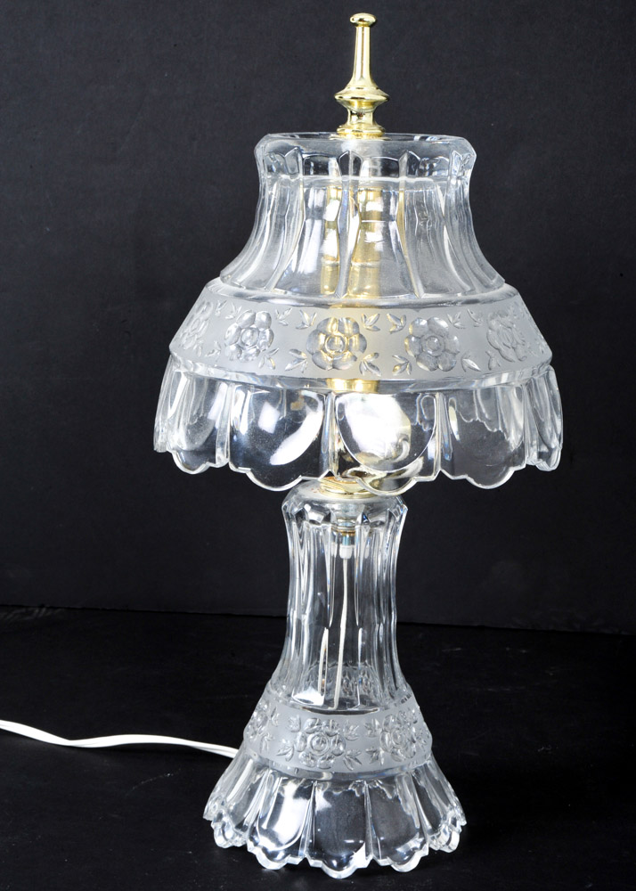 Pair of Glass Lamps