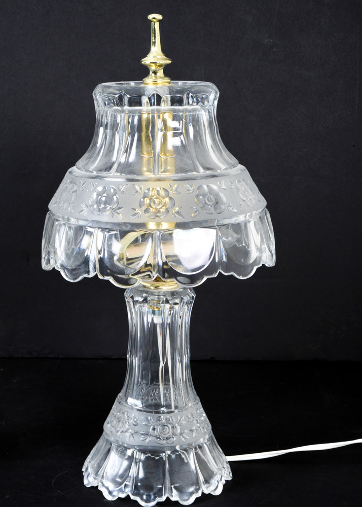 Pair of Glass Lamps