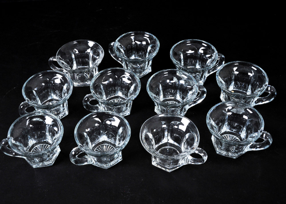 Vintage Heisey Punch Bowl Set