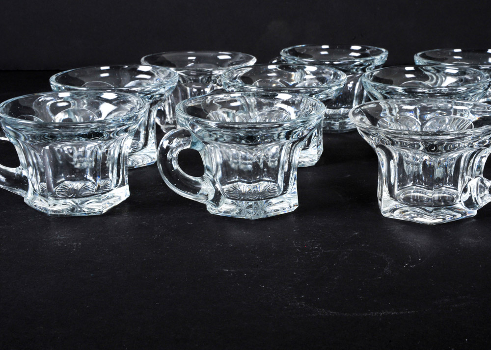 Vintage Heisey Punch Bowl Set