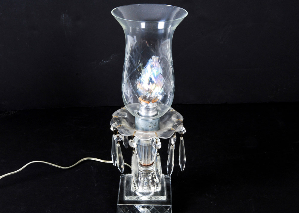 Vintage Glass Accent Lamp
