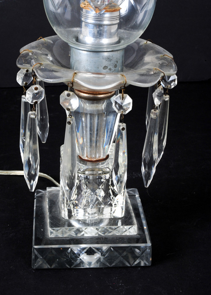 Vintage Glass Accent Lamp