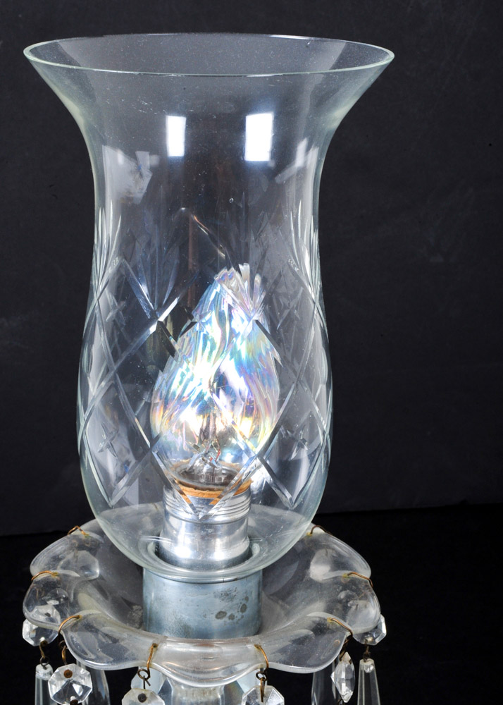 Vintage Glass Accent Lamp