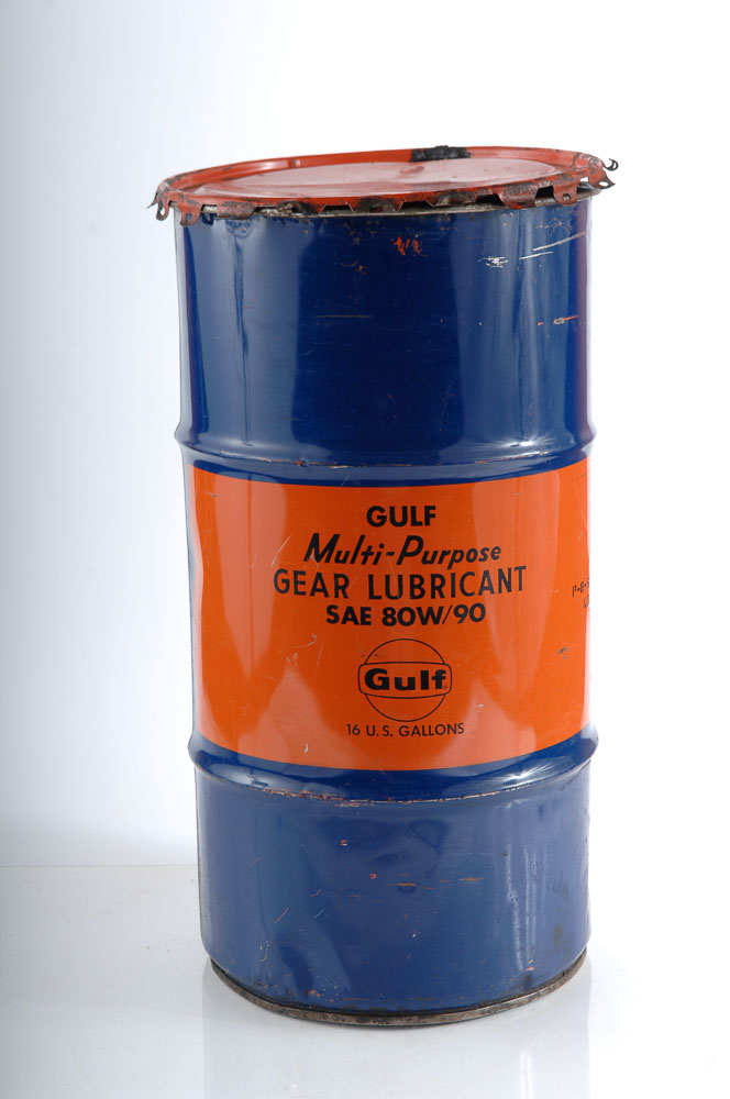 Vintage Gulf Gear Lubricant Drum