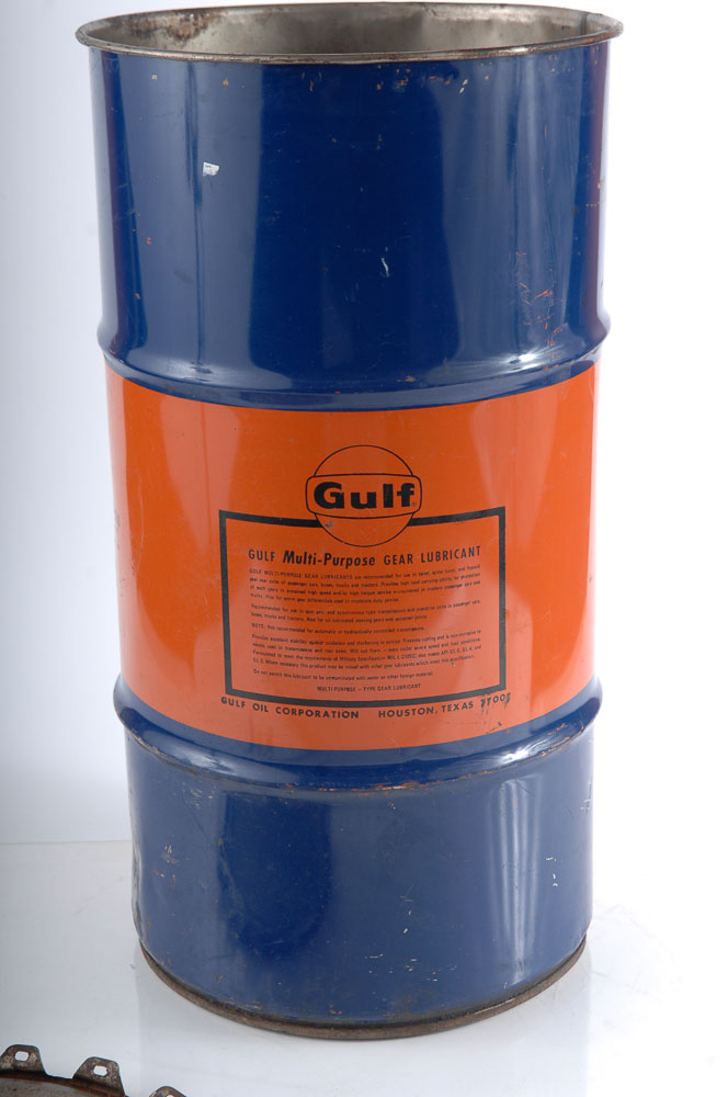 Vintage Gulf Gear Lubricant Drum