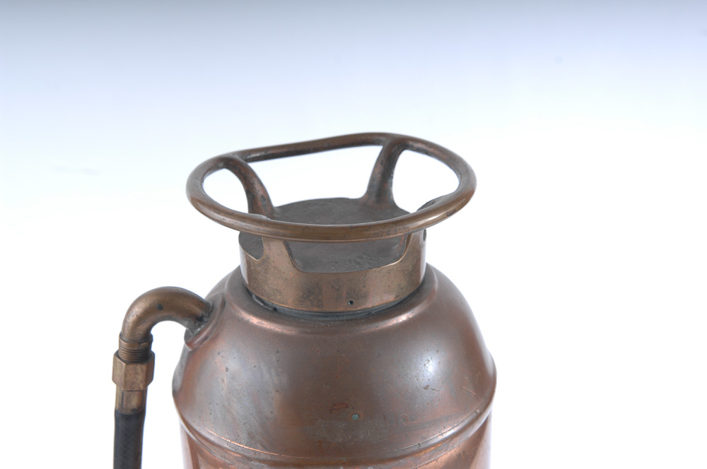 Antique Copper and Brass Fire Extinguisher