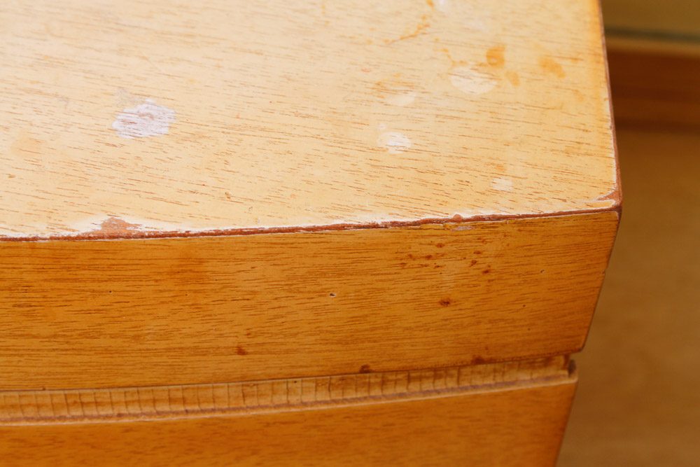 Mid-Century Modern Blonde Maple Vanity