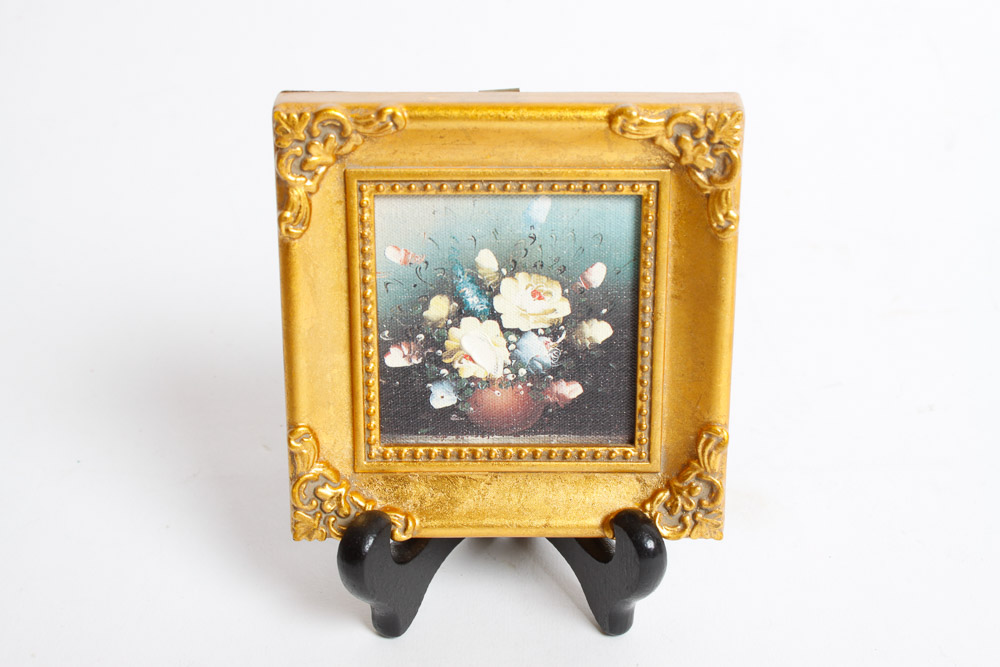 Pair of Embellished Canvas Prints