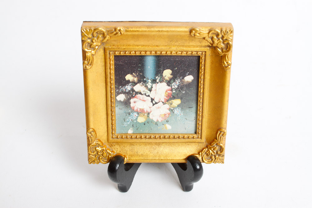 Pair of Embellished Canvas Prints