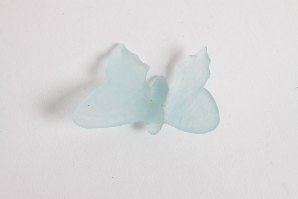 Frosted Blue Glass Decorative Items