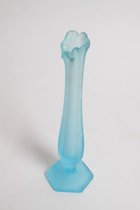 Frosted Blue Glass Decorative Items