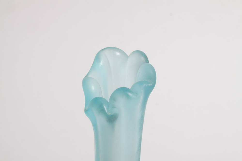 Frosted Blue Glass Decorative Items