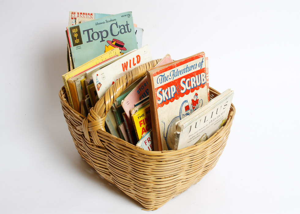 Basket of Late 60s Children's Books