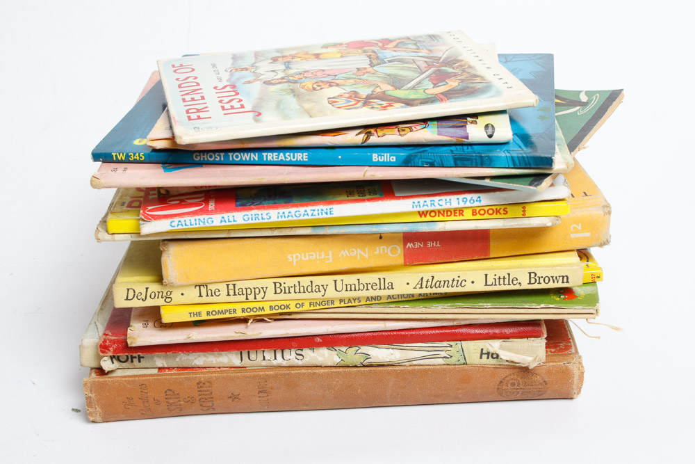 Basket of Late 60s Children's Books