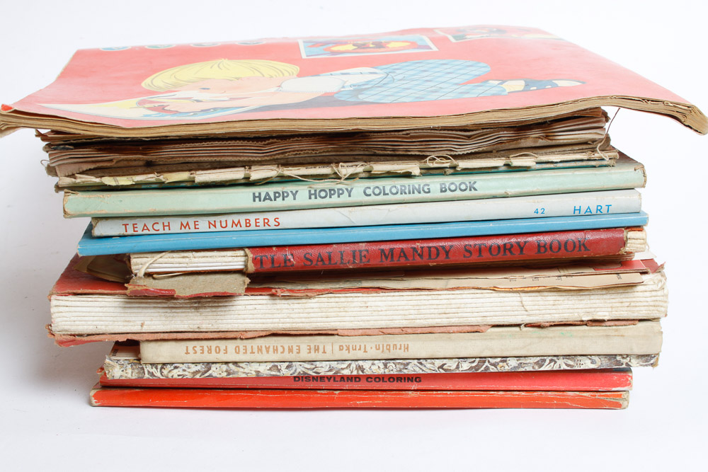 Vintage Magazines and Coloring Books