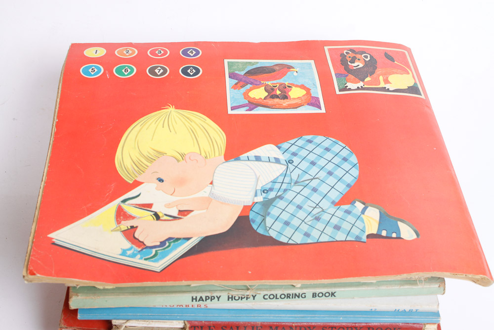 Vintage Magazines and Coloring Books