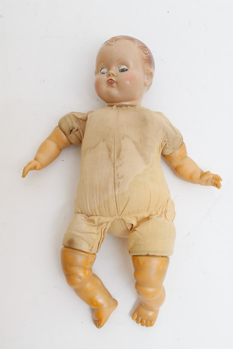 Collection of Dolls Including Shirley Temple Doll and Prints