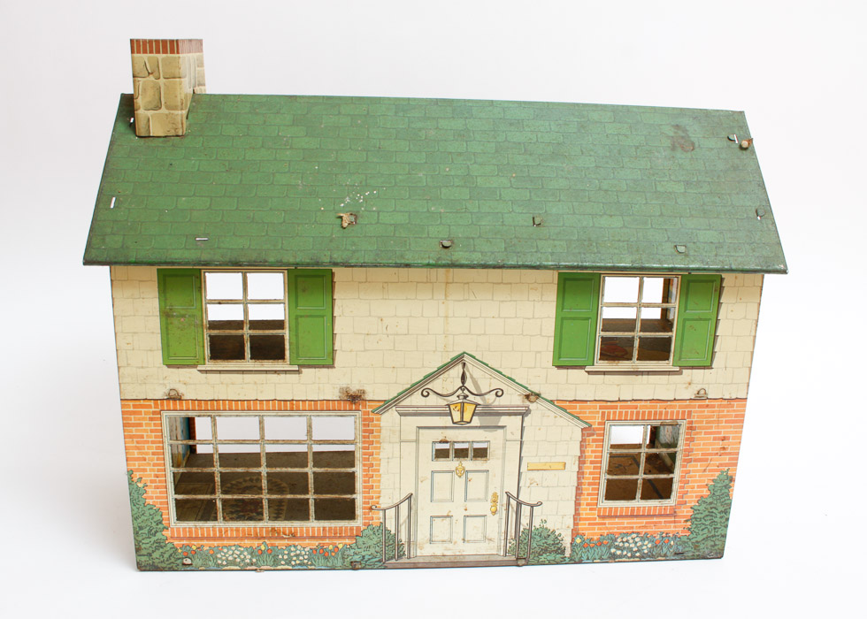 Vintage Tin Lithograph Doll House