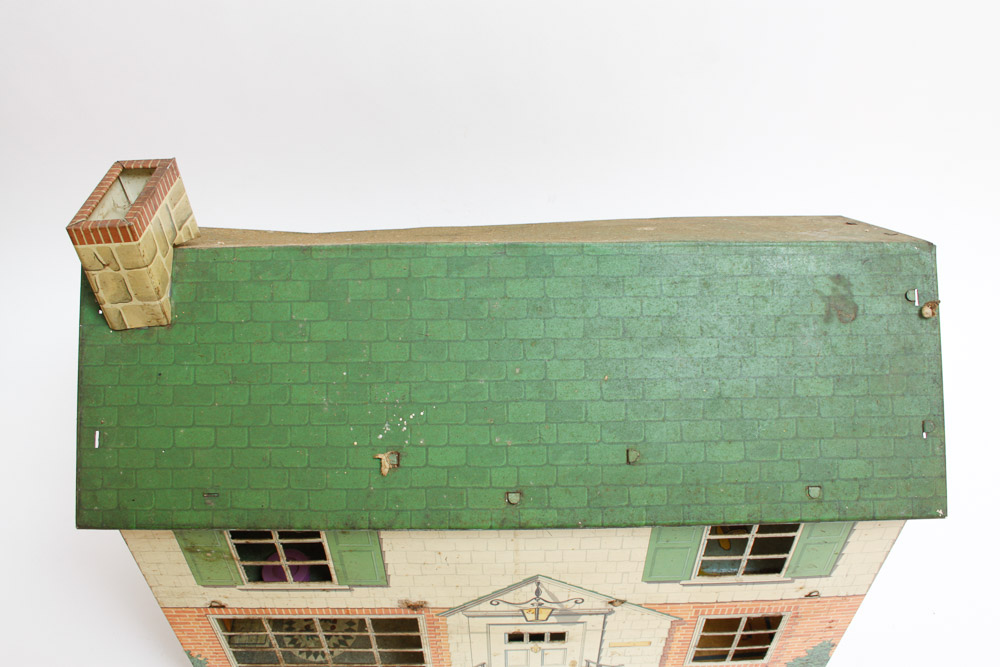 Vintage Tin Lithograph Doll House