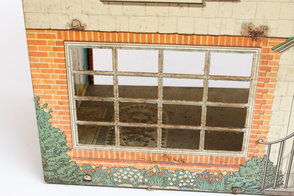 Vintage Tin Lithograph Doll House