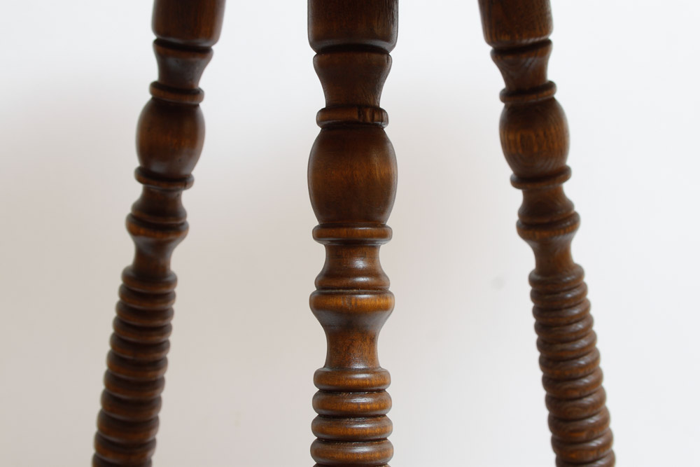 Heart Shaped Wood End Table