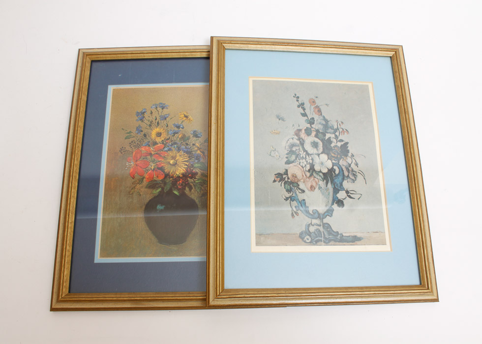 Pair of Framed Floral Prints